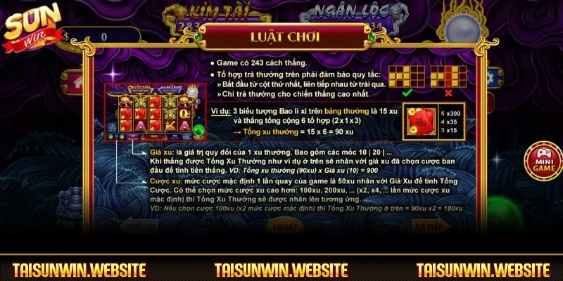 Luật chơi game Nổ hũ Kho Tàng Ngũ Long dễ nắm